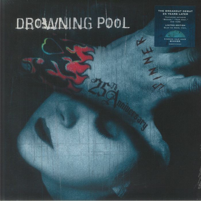 Sinner - 25th Anniversary Blue Ink Swirl Vinyl LP vinyl record cover