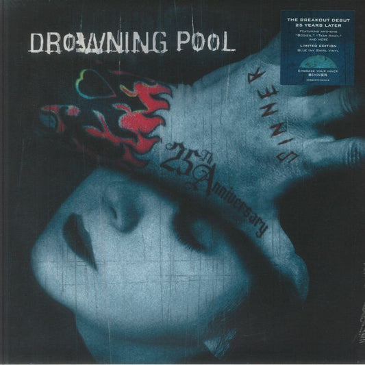 Sinner - 25th Anniversary Blue Ink Swirl Vinyl LP vinyl record cover