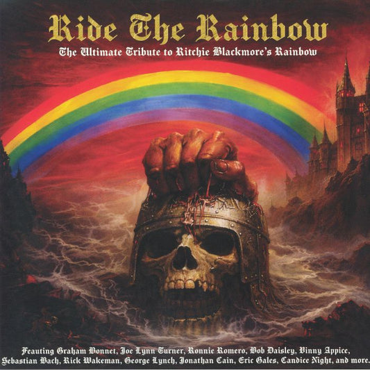 Ride The Rainbow: The Ultimate Tribute To Ritchie Blackmore's Rainbow - Limited Edition Yellow Vinyl 2xLP vinyl record cover