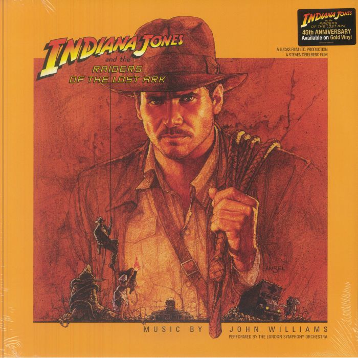 Indiana Jones & The Raiders Of The Lost Ark (Soundtrack) - 45th Anniversary Gold 2xLP vinyl record cover