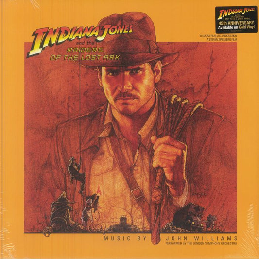 Indiana Jones & The Raiders Of The Lost Ark (Soundtrack) - 45th Anniversary Gold 2xLP vinyl record cover