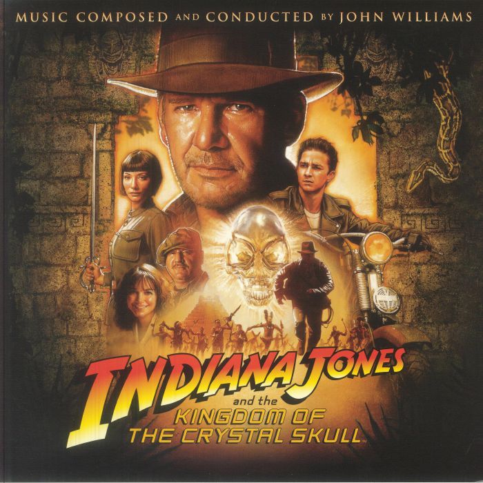 Indiana Jones & The Kingdom Of The Crystal Skull Soundtrack - Bronze 2xLP vinyl record cover