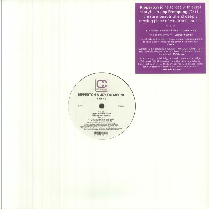 Sirens - Vinyl Single vinyl record cover