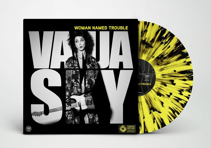 Woman Named Trouble - Limited Edition Yellow & Black Splatter Vinyl LP vinyl record cover