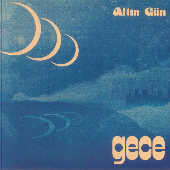 Gece - Limited Edition Blue & White Swirl Vinyl LP vinyl record cover