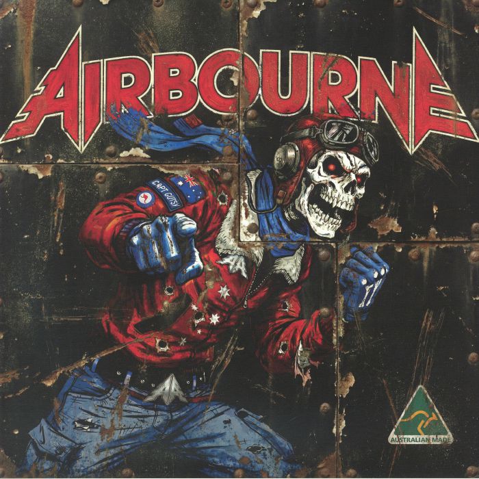 Airbourne - Limited Edition Blue Red White Splatter Vinyl LP vinyl record cover