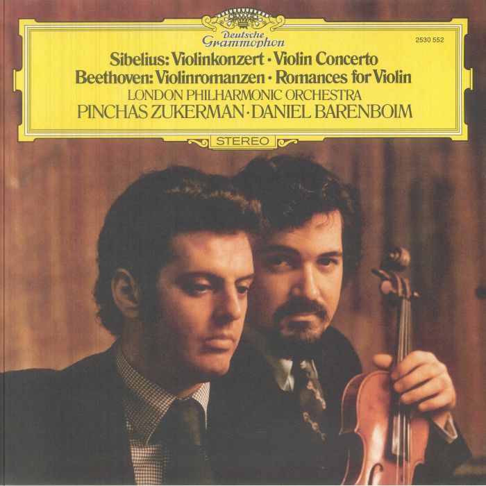 Sibelius: Violin Concerto In D Minor Op 47 / Beethoven: Violin Romance Nos 1 & 2 - Vinyl LP vinyl record cover