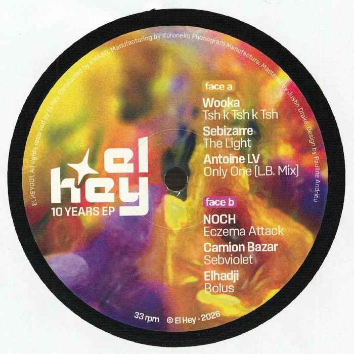 El Hey 10 Years EP - 12 Inch vinyl record cover