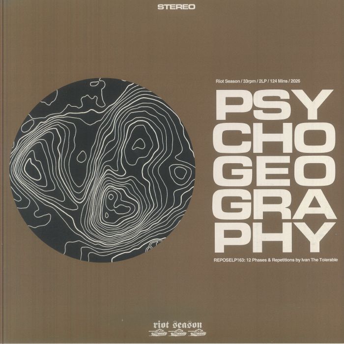 Psychogeography - Limited Edition Cream & Black Marbled Vinyl 2xLP vinyl record cover