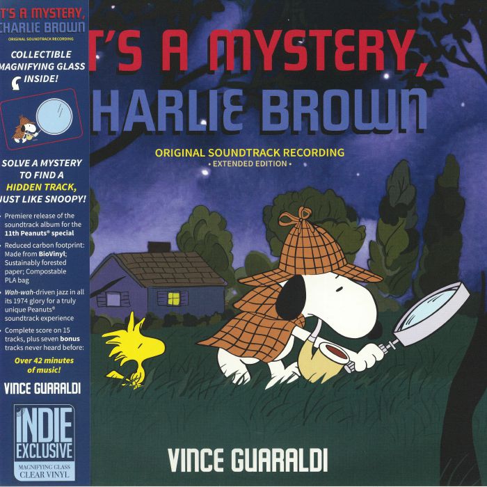It's A Mystery, Charlie Brown - Clear Vinyl LP vinyl record cover