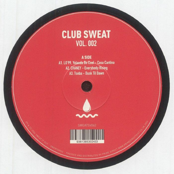 Club Sweat Vol 2 - Vinyl EP vinyl record cover
