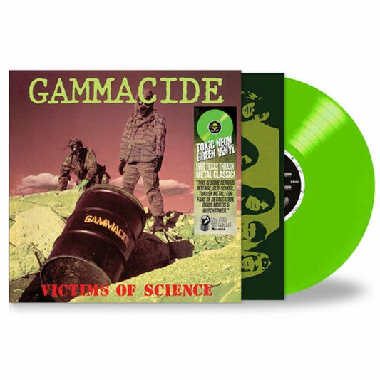 Victims Of Science - Remastered Neon Green Vinyl LP vinyl record cover
