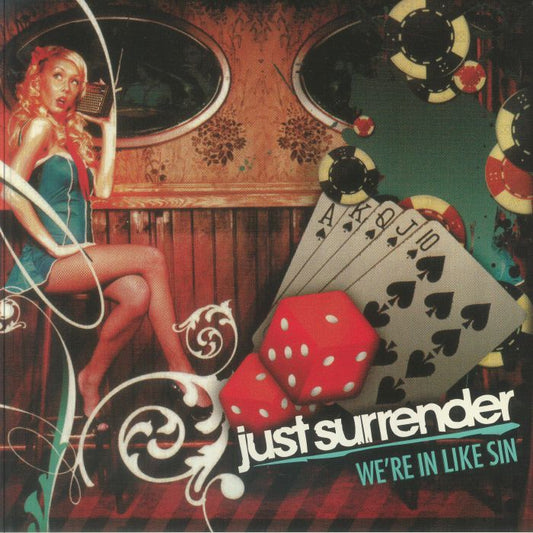 We're In Like Sin - Red Black & White Splattered Vinyl LP vinyl record cover