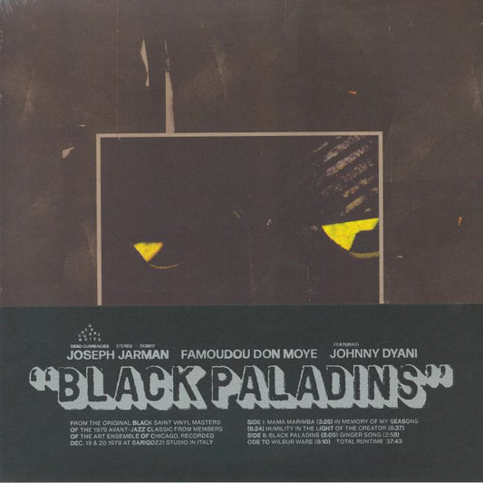 Black Paladins - White & Black Smoke Vinyl LP vinyl record cover