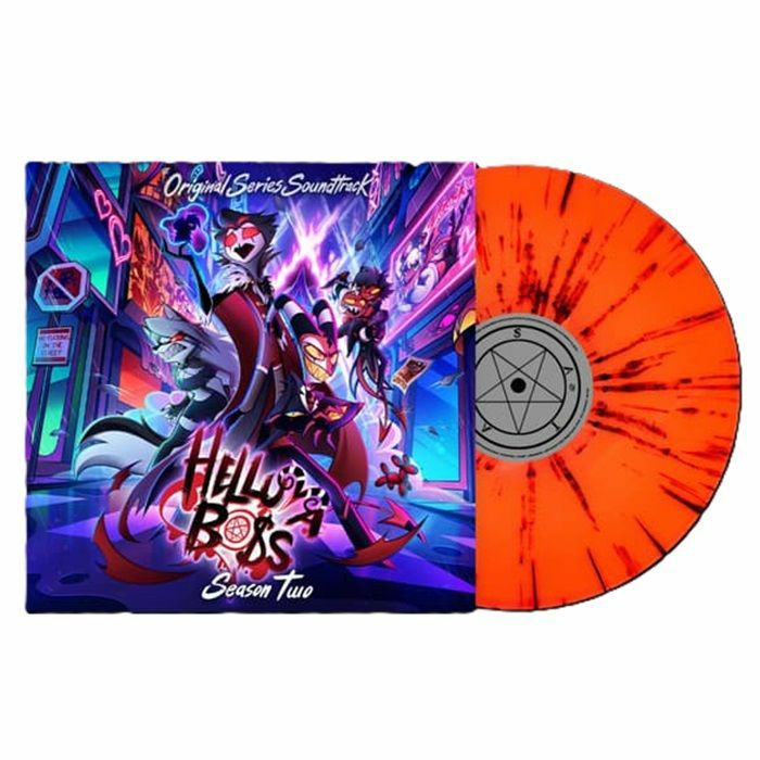 Helluva Boss: Season 2 - Orange Splatter Vinyl LP vinyl record cover