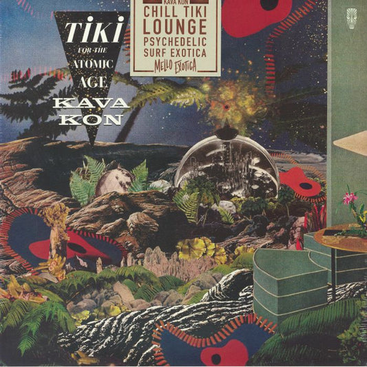 Tiki For The Atomic Age - Iridescent Green Vinyl LP vinyl record cover