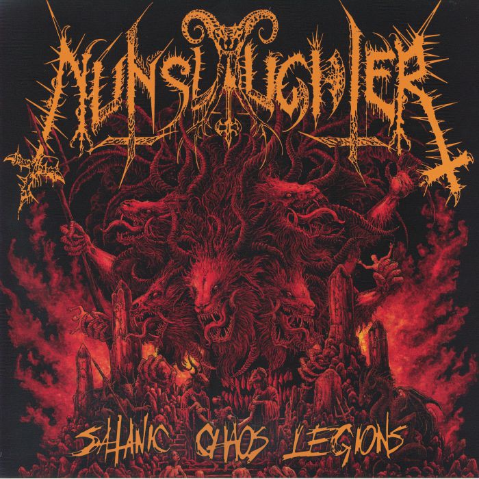 Satanic Chaos Legions - Orange Vinyl LP vinyl record cover