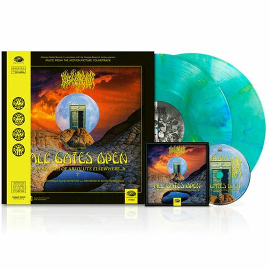 All Gates Open (Soundtrack) - Algae Blue & Green Marbled 2xLP vinyl record cover