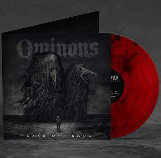Ominous - Red & Black Smokey Vinyl LP vinyl record cover