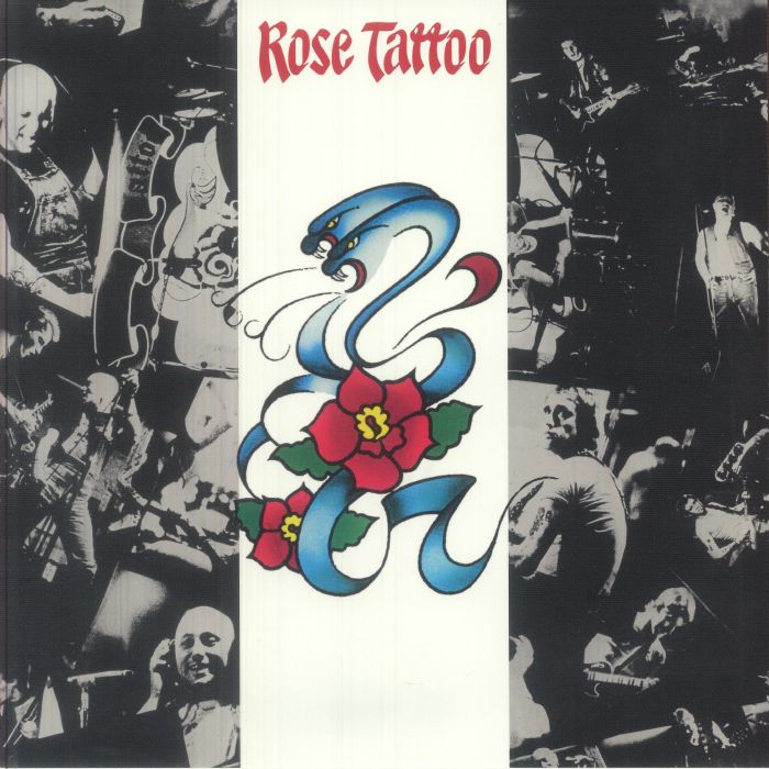 Rose Tattoo - Limited Edition White & Black Swirl Vinyl LP vinyl record cover