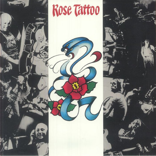 Rose Tattoo - Limited Edition White & Black Swirl Vinyl LP vinyl record cover