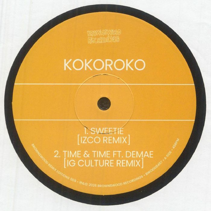 Brownswood Remix Editions 009 - 12" Vinyl vinyl record cover