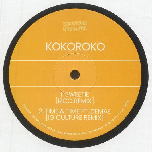 Brownswood Remix Editions 009 - 12" Vinyl vinyl record cover