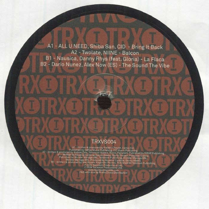 Toolroom Trax Sampler Vol 4 - Vinyl Single vinyl record cover