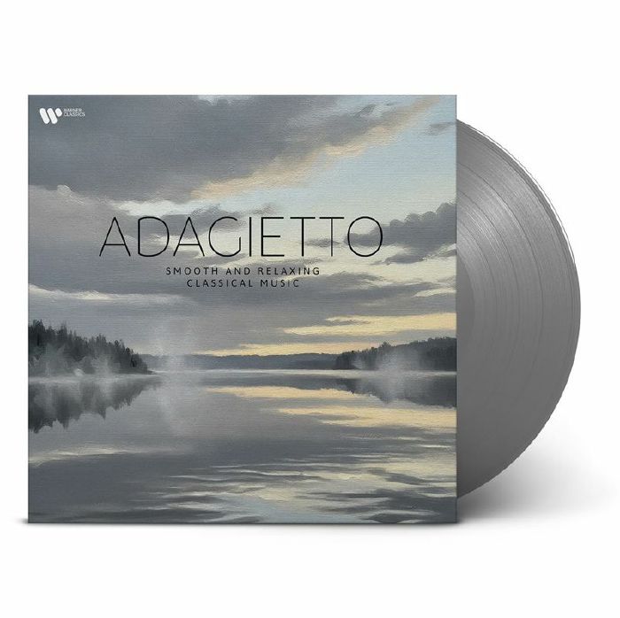 Adagietto: Smooth & Relaxing Classical - Limited Edition Silver Vinyl LP vinyl record cover