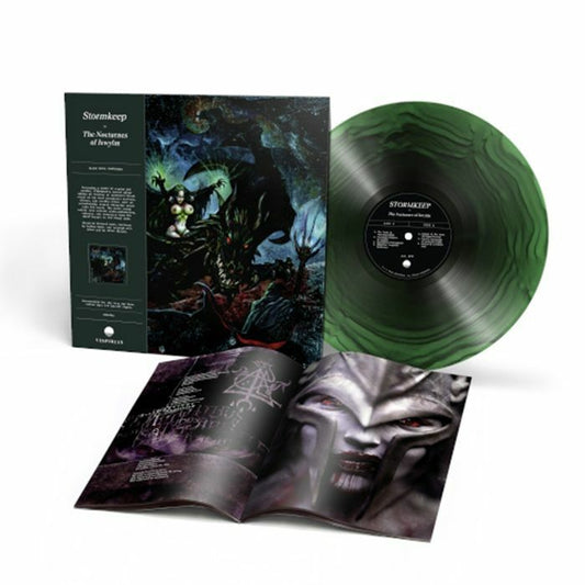 The Nocturnes Of Iswylm - Green & Black Ripple Vinyl LP vinyl record cover