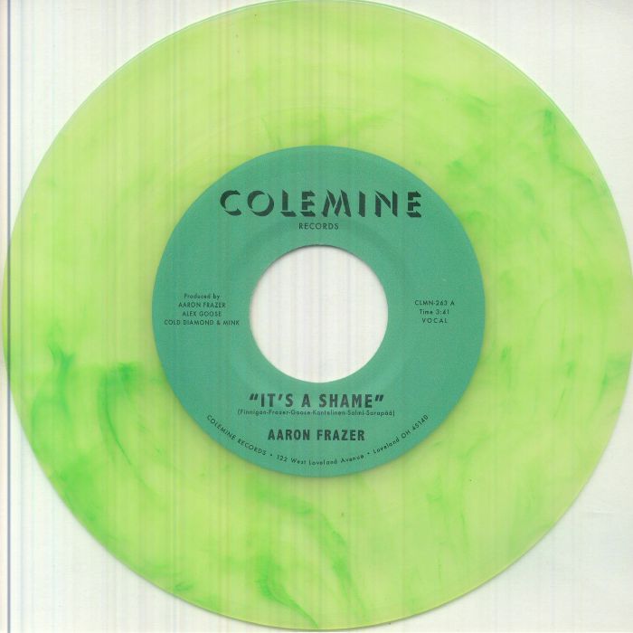 It's A Shame - Clear Green Swirl Vinyl Single vinyl record cover