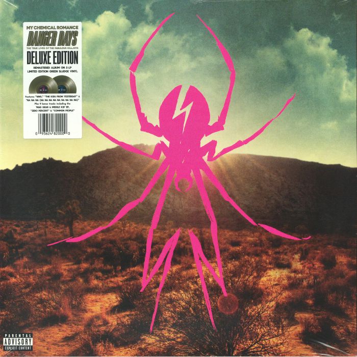 Danger Days: The True Lives Of The Fabulous Killjoys (Deluxe Edition) - Limited Edition Green Sludge Vinyl 2xLP vinyl record cover