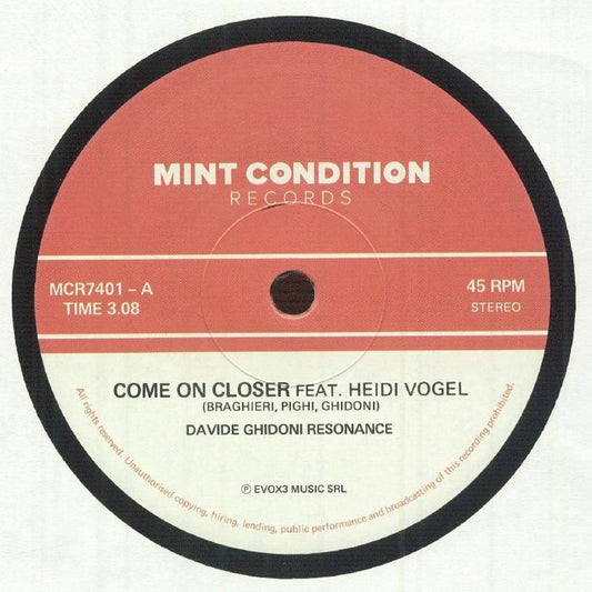 Come On Closer - Vinyl Single vinyl record cover