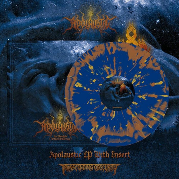 No Plenitude Without Suffering - Blue In Orange Splatter Vinyl LP vinyl record cover