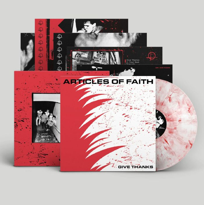 Give Thanks - Limited Edition Pink And White Marbled Vinyl LP vinyl record cover