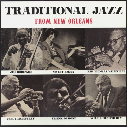Traditional Jazz From New Orleans - 2xLP vinyl record cover