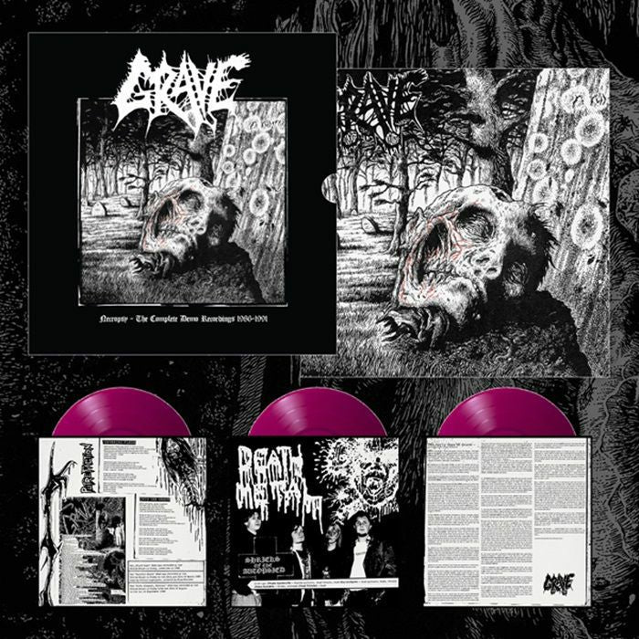 Necropsy: The Complete Demo Recordings 1986-1991 - Purple 3xLP vinyl record cover