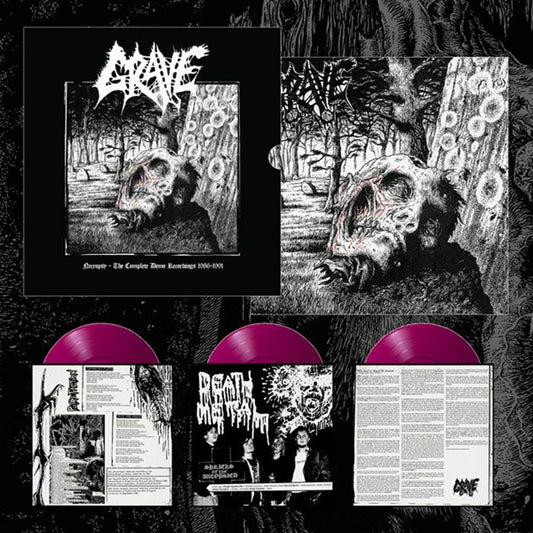 Necropsy: The Complete Demo Recordings 1986-1991 - Purple 3xLP vinyl record cover