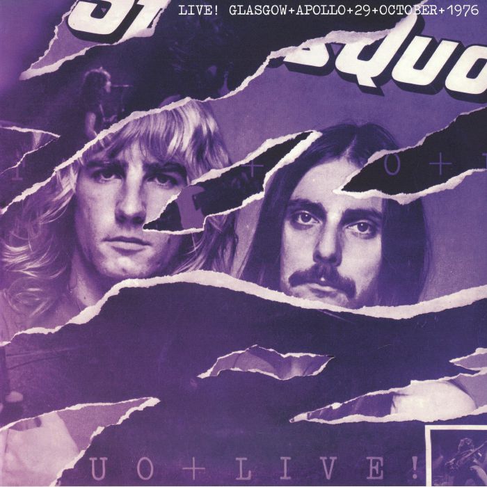 Live In Glasgow 29th October 1976 - Nightshade Purple 2xLP vinyl record cover