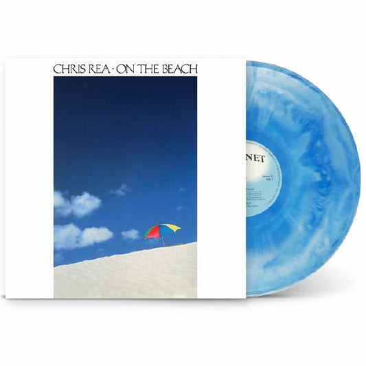 On The Beach - 40th Anniversary Sea Blue Marbled Vinyl LP vinyl record cover