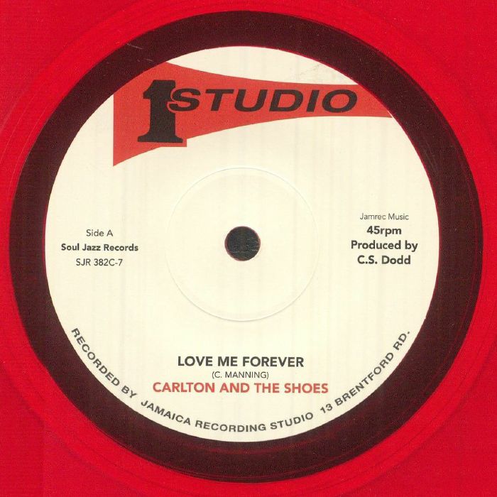 Love Me Forever - Translucent Red Vinyl 7 Inch Single vinyl record cover