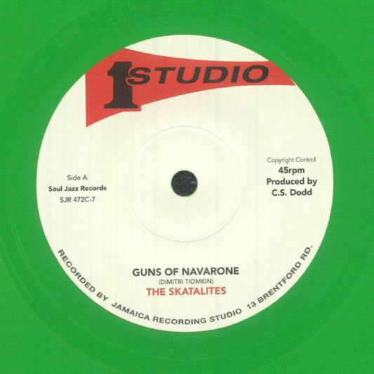 Guns Of Navarone - Green Vinyl Single vinyl record cover