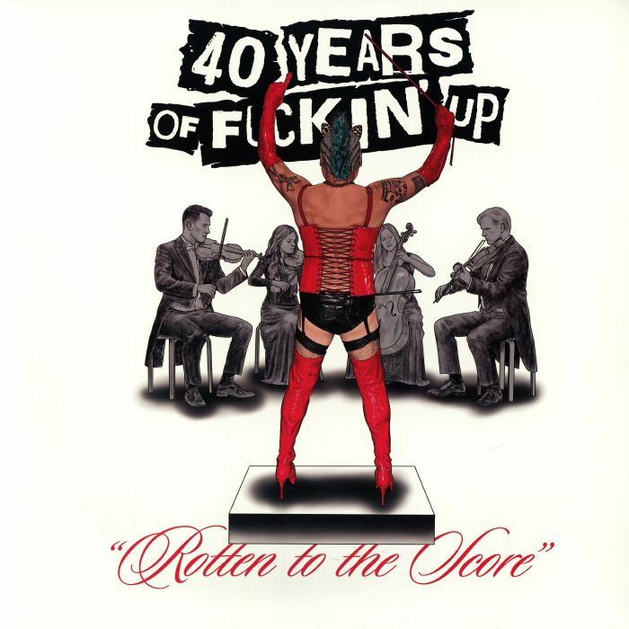 40 Years Of Fuckin' Up: Rotten To The Score (Soundtrack) - Red & Silver Glitter Vinyl LP vinyl record cover
