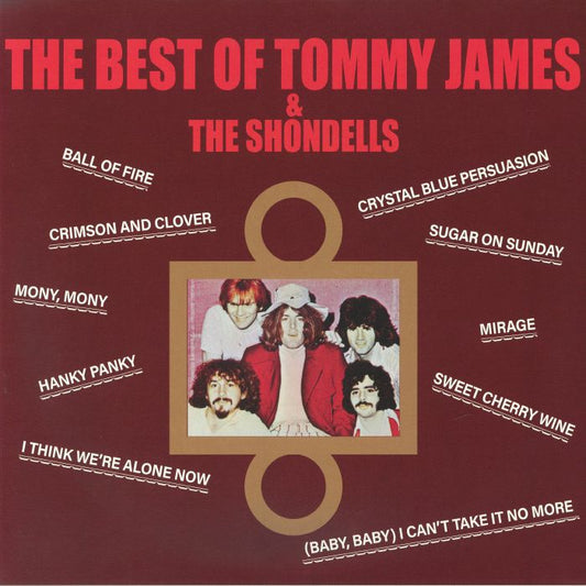 The Best Of Tommy James & The Shondells - Red Vinyl LP vinyl record cover