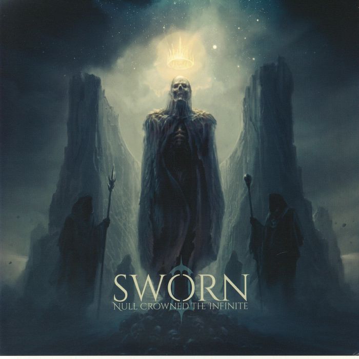Null Crowned The Infinite - Blue Marbled Vinyl LP vinyl record cover