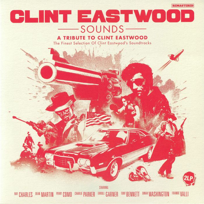 Clint Eastwood Sounds: A Tribute to Clint Eastwood - Red Vinyl 2xLP vinyl record cover