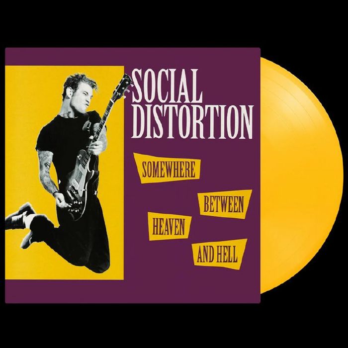 Somewhere Between Heaven & Hell - Yellow Vinyl LP vinyl record cover