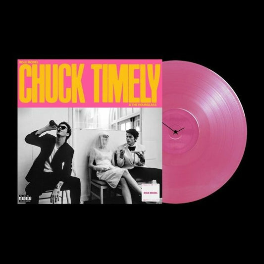 Chuck Timely & The Hourglass - Watermelon Pink Vinyl LP vinyl record cover
