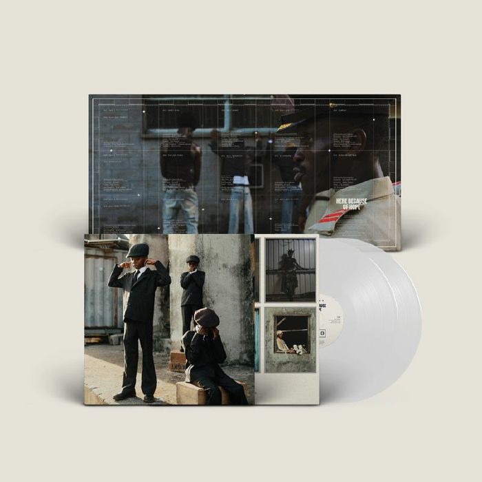 Here Because Of Hope - Translucent White 2xLP vinyl record cover