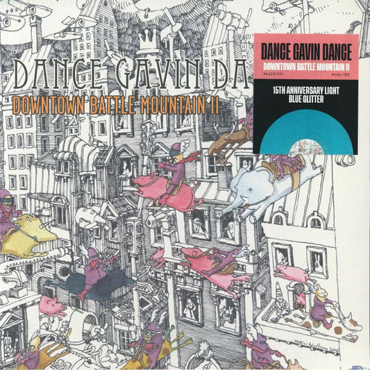 Downtown Battle Mountain II - 15th Anniversary Blue Glitter Vinyl LP vinyl record cover